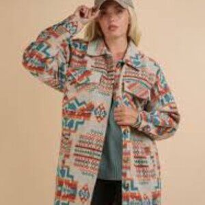 NWT Andrade Mojave Moon Aztec Boho Duster Jacket